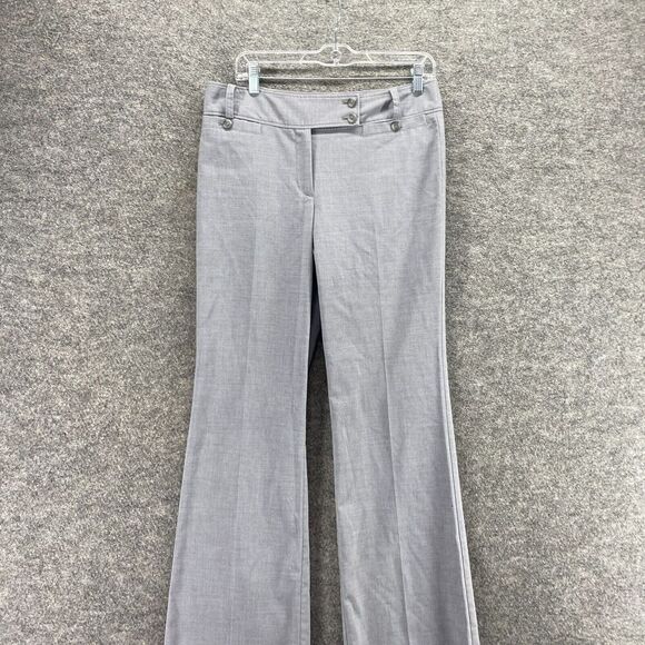 Ann Taylor Pants Women 6 Gary Signature Mid Rise Pleated Tapered Pockets Rayon - Picture 3 of 10